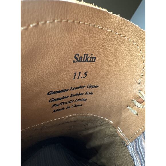 Aston Grey collection Salkin loafers men size 11.5 - Picture 7 of 7